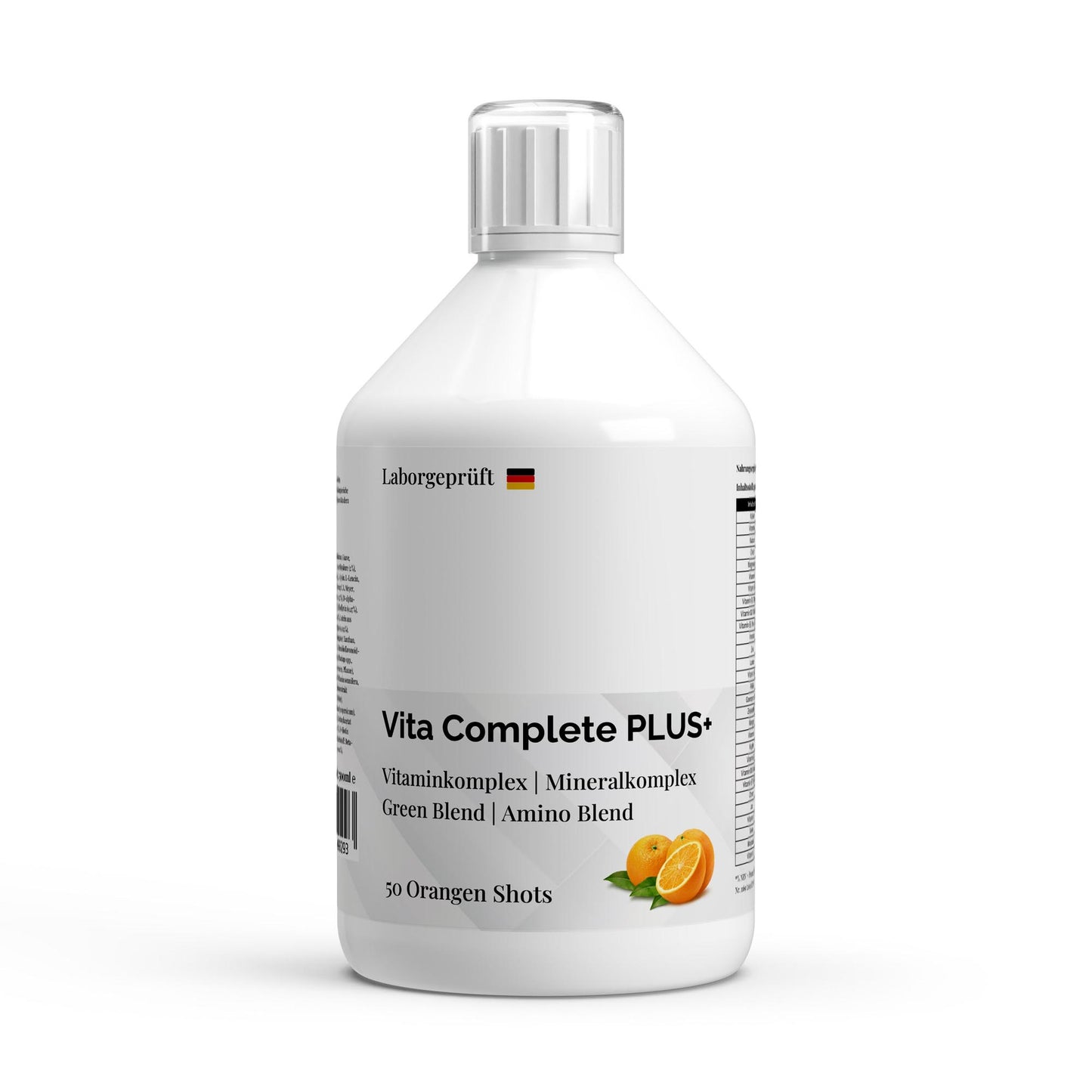 Vita Complete PLUS+ – 50 shots veganos – Naranja Fresca – 500 ml