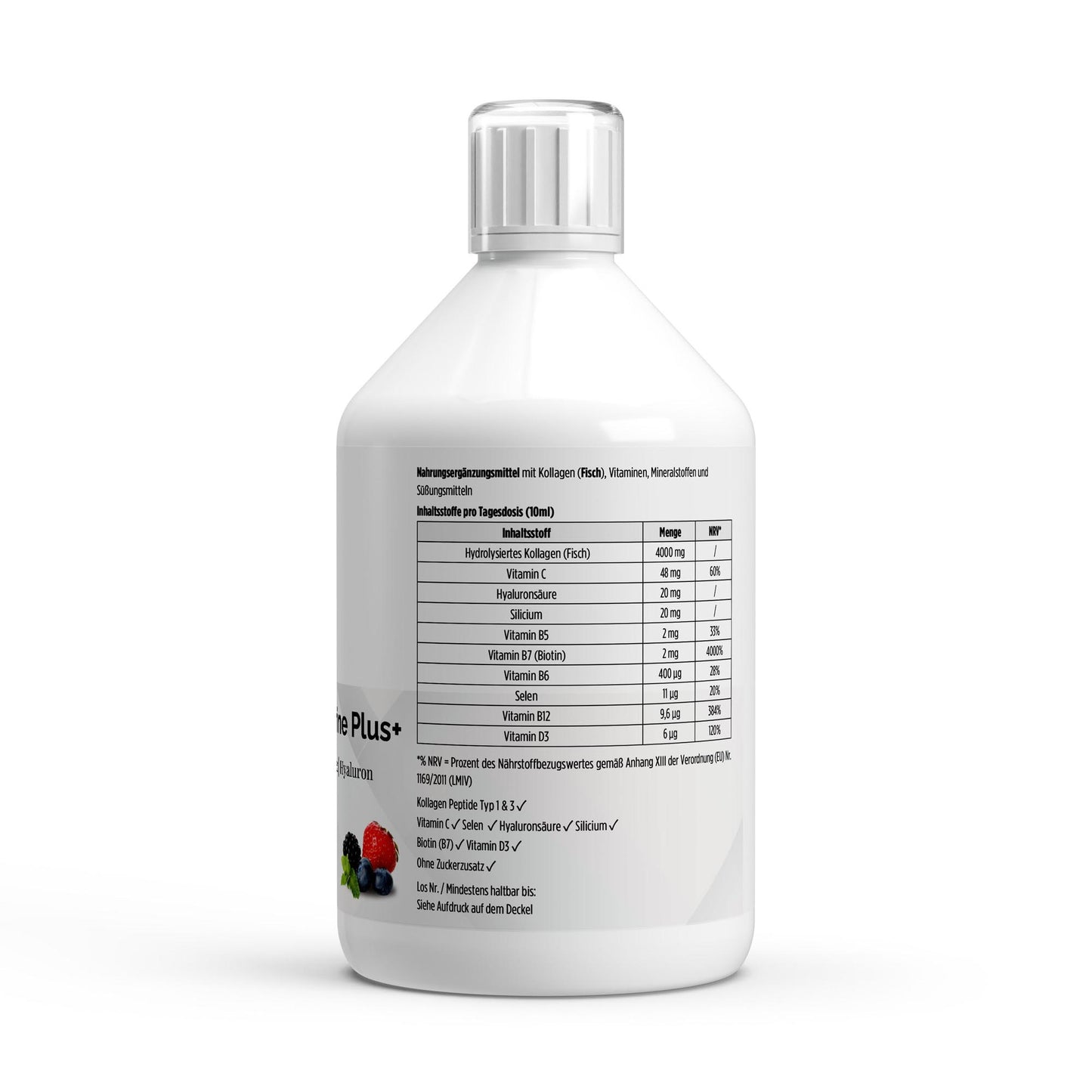 Collagen Marine Plus+ – 50 shots – Frutos del Bosque – 500 ml