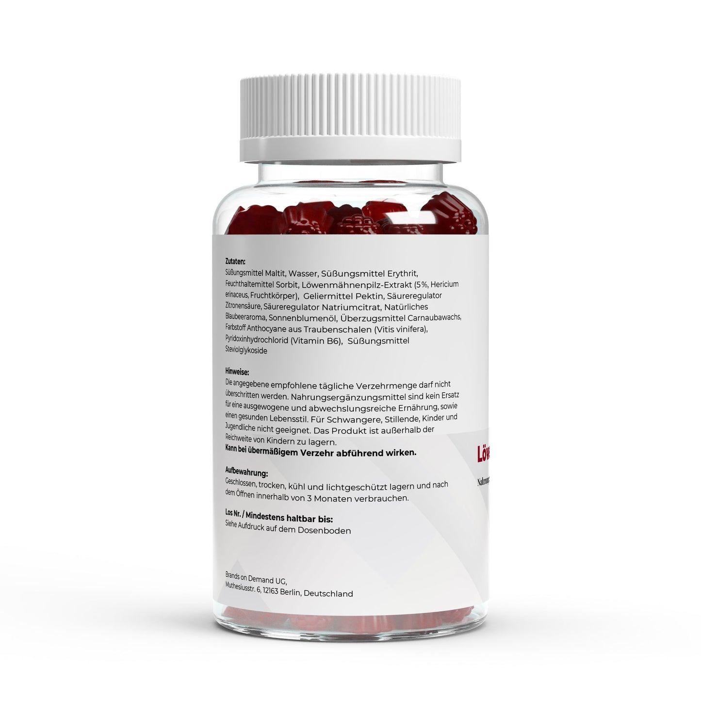 Gominolas de Melena de León + Vitamina B6 – 60 unidades