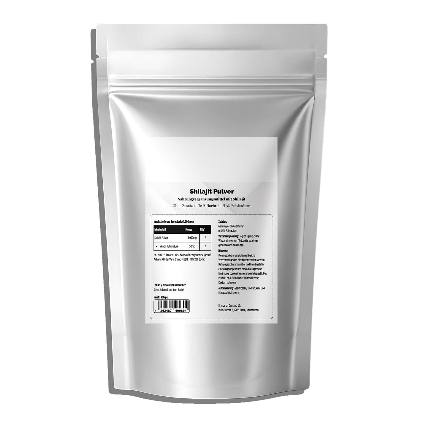 Shilajit en Polvo – 5% Ácido Fúlvico – 250 g