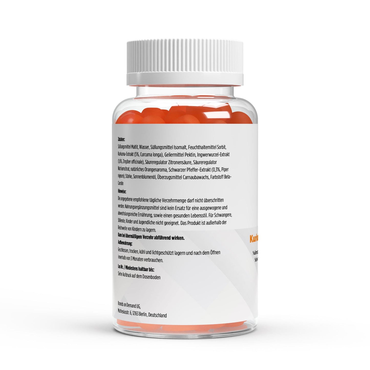 Gominolas de Cúrcuma + Jengibre + Pimienta Negra – 60 unidades