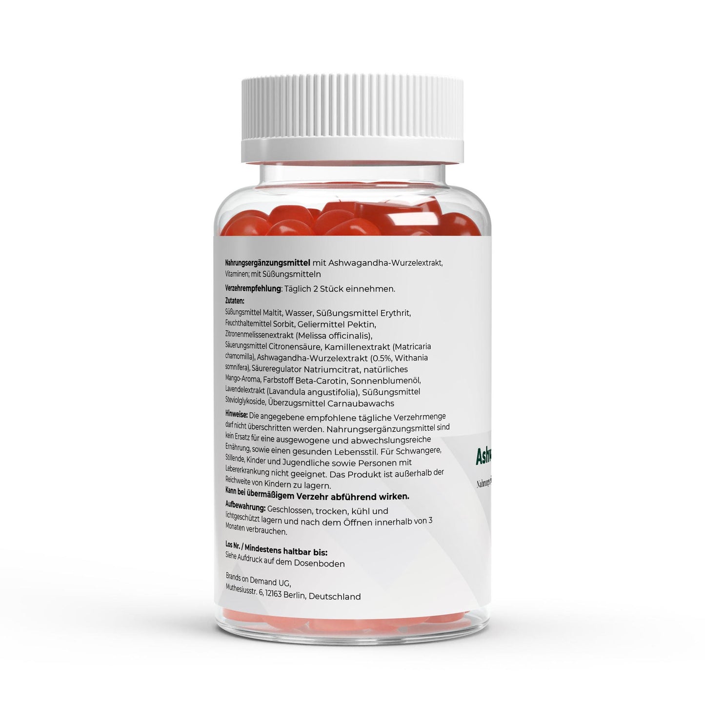 Gominolas de Ashwagandha + Vitamina B6 – 60 unidades