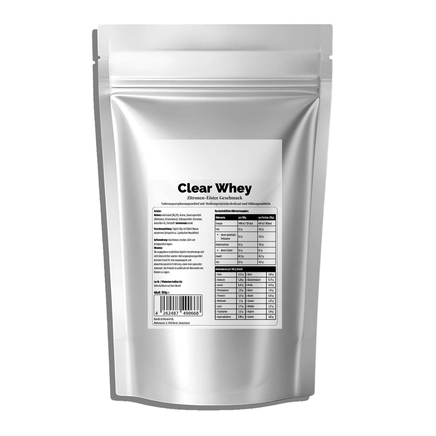 Proteína Clear Whey – Té Helado Limón – 500 g