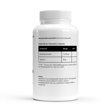 Aceite de Comino Negro Egipcio (Black Seed Oil) – 240 cápsulas blandas veganas