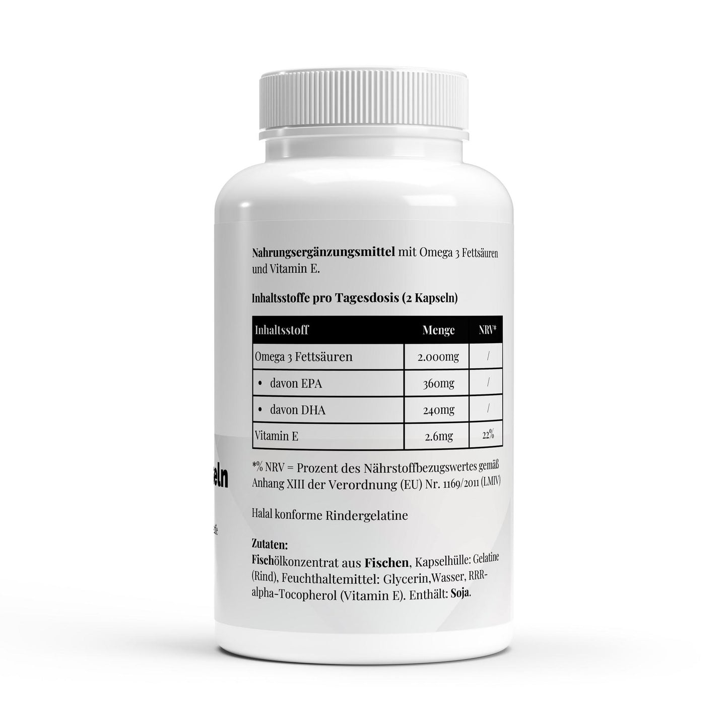 Omega 3 Triglicéridos 18/12 (Gelatina Halal) – 140 cápsulas blandas