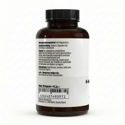 Magnesium 6x Complex + B6 - 120 vegan capsules