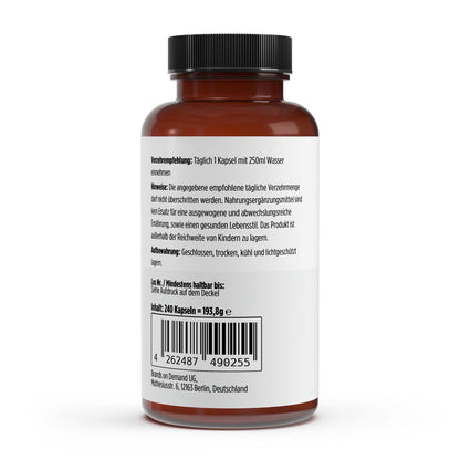 Vitamina C Amortiguada 500 mg + Magnesio – 240 Cápsulas