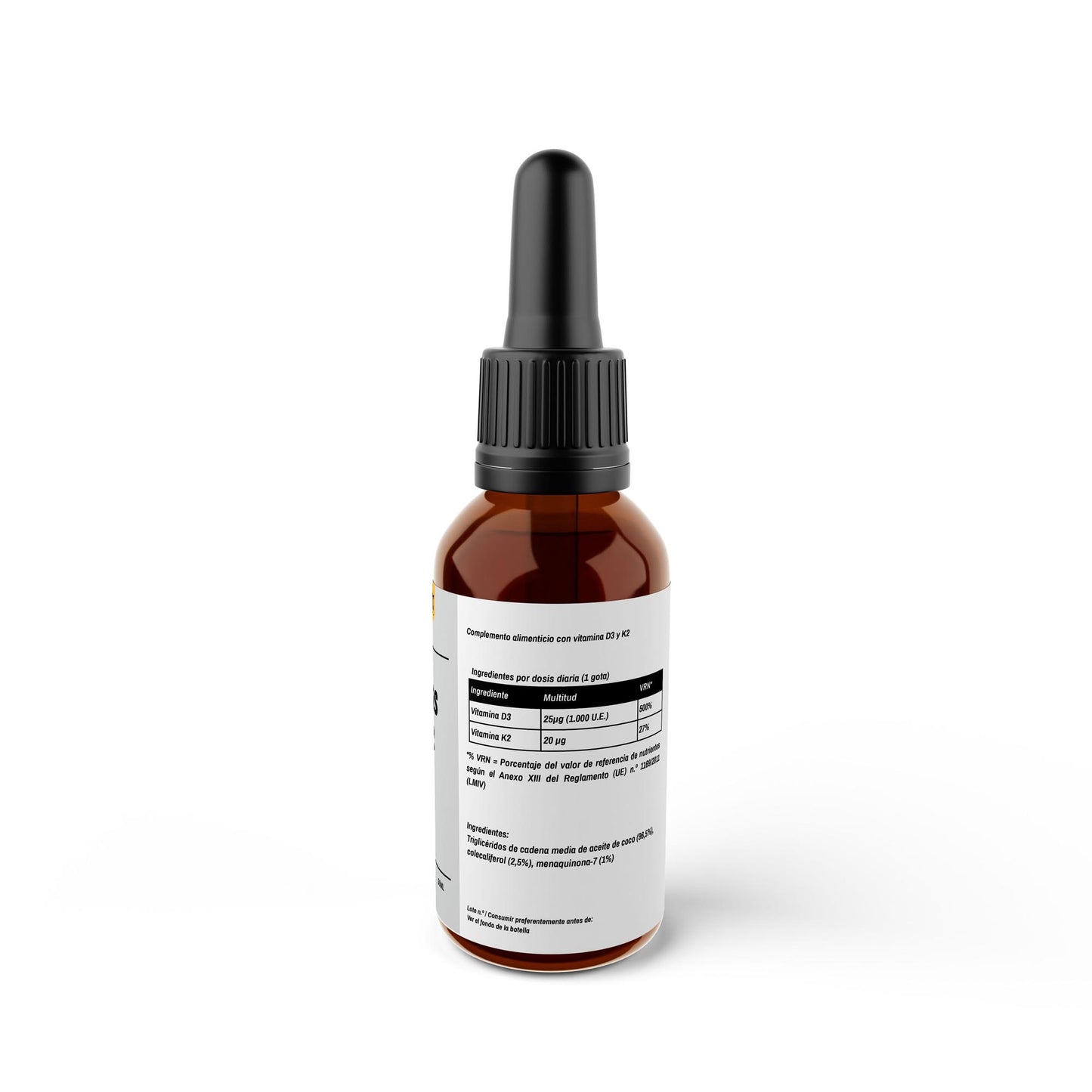 Vitamina D3 + K2 – 1.700 gotas (1.000 UI) – 50 ml