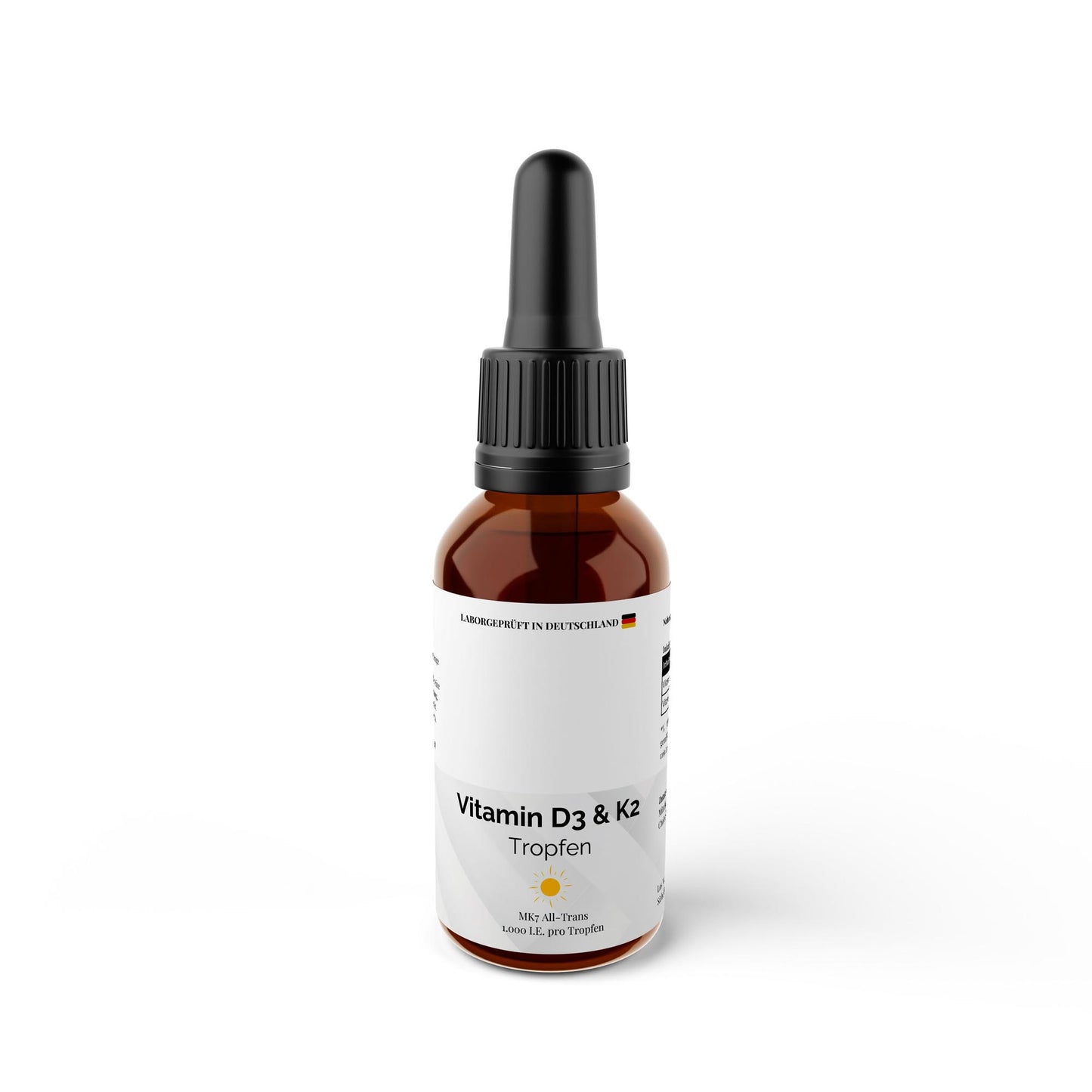 Vitamina D3 + K2 Gotas · 1.000 UI · MK7 All-Trans · 1.700 gotas · 50ml