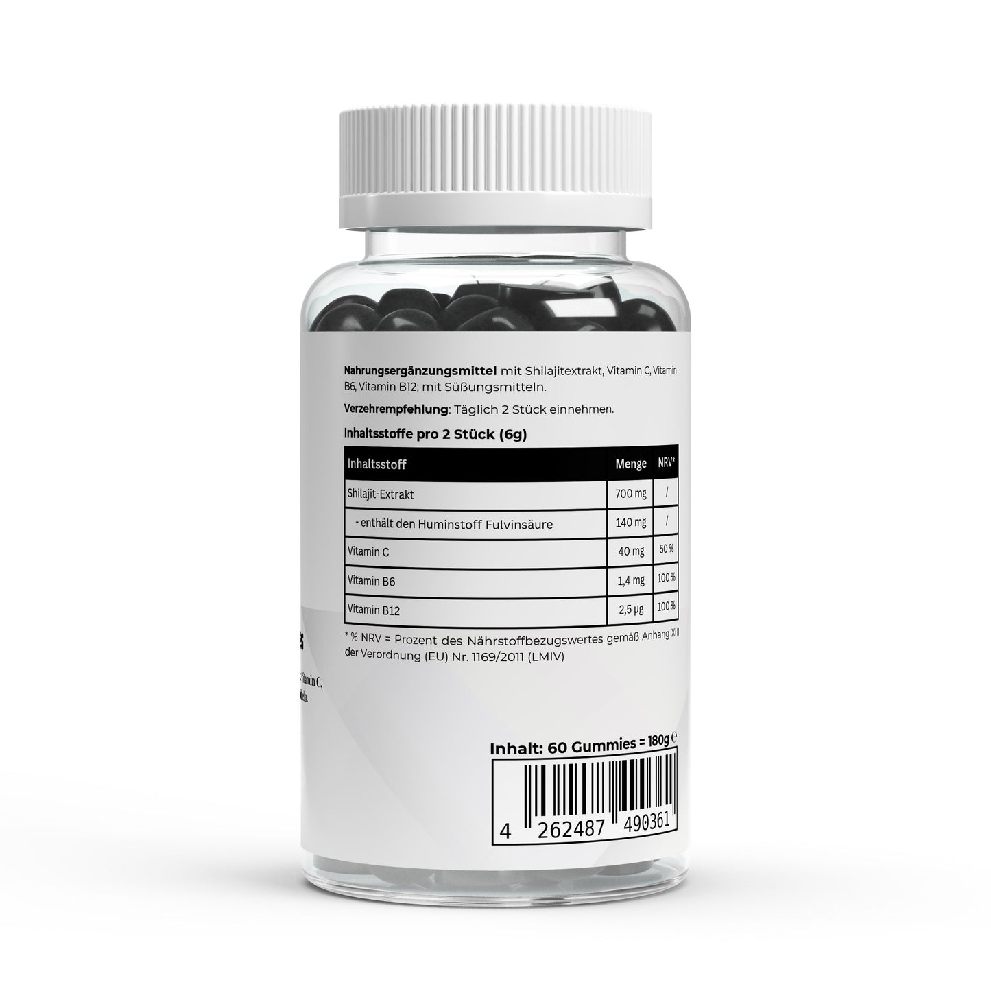 Gominolas de Shilajit + Vitaminas C, B6 y B12 – 60 unidades