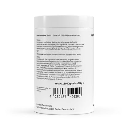 Complejo Multivitamínico y Mineral – 120 cápsulas blandas