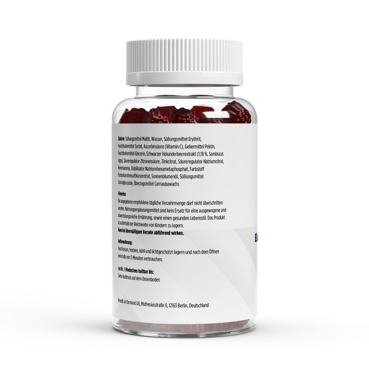 Gominolas de Saúco + Vitamina C + Zinc – 60 unidades